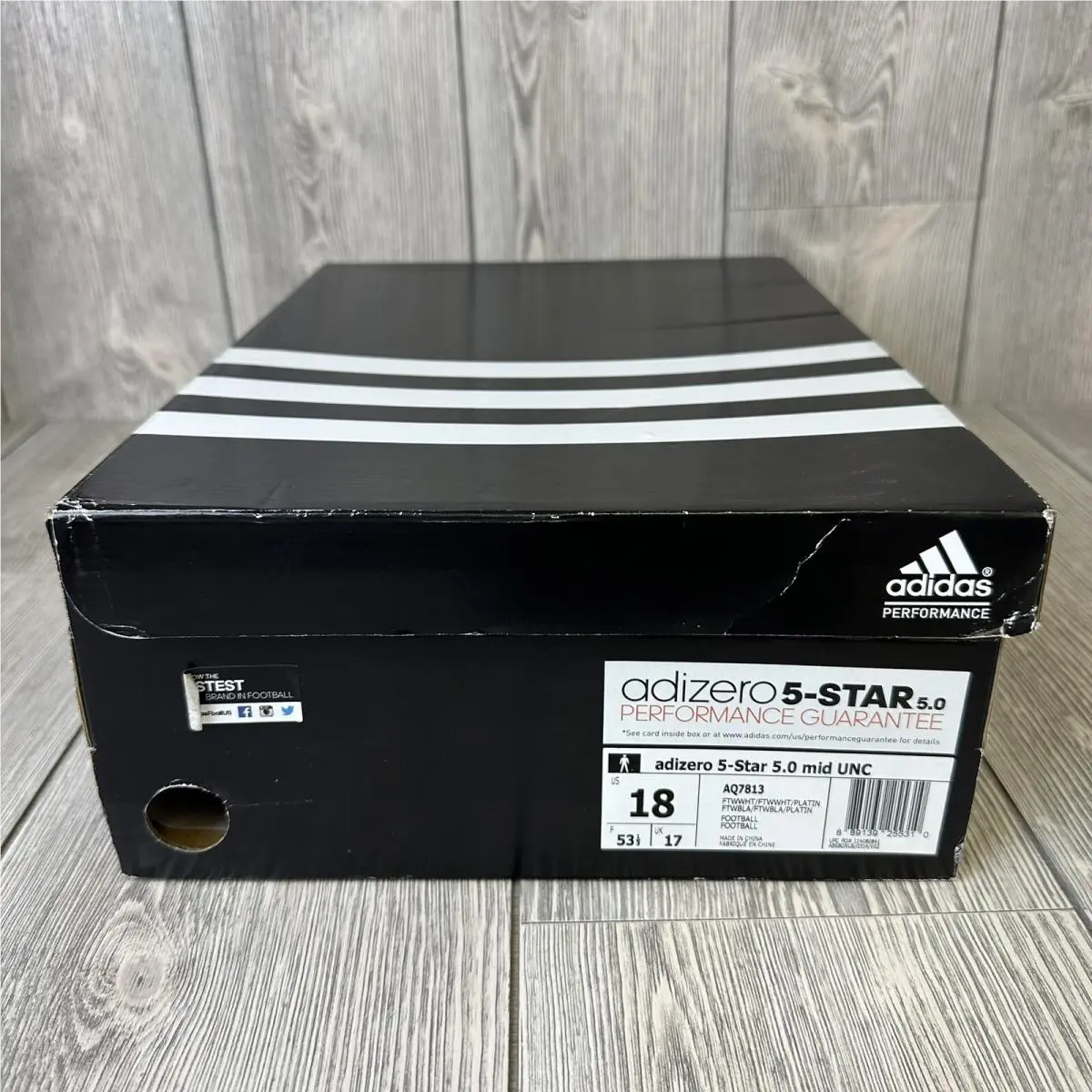 Adidas shoes - Adidas Adizero 5-Star 5.0 Mid Uncaged - AQ7813 - White (UPC: 0889139255310) 0