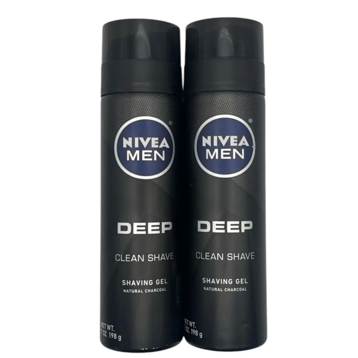 2x  Men Deep Clean Shave Shaving Gel Natural Charcoal 7 oz by Nivea