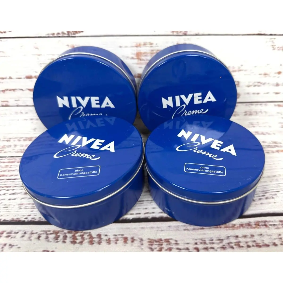 Vintage  Creme Lot Blue Tin 250 ml Made in Germany Formula by Nivea