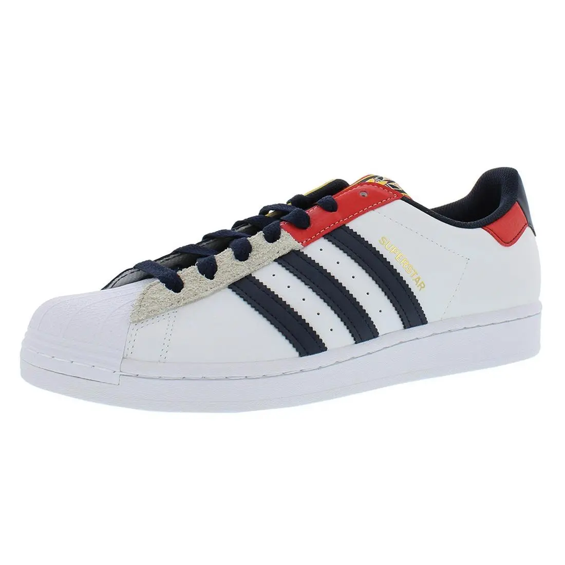 Adidas Superstar Mens Shoes Size 5.5 Color: Cloud White/legend Ink/red