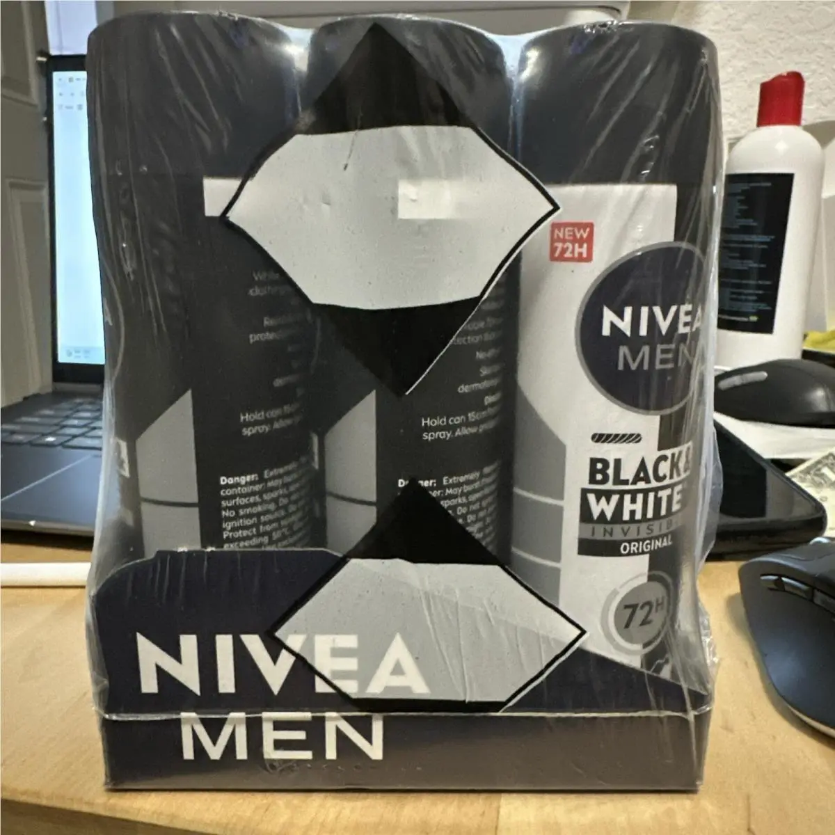 Pack of 6  Men Invisible Power Anti-perspirant Spray 150ml Each – 72h Pro by Nivea