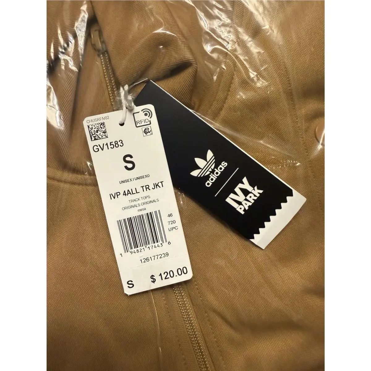 Adidas clothing - Ivy Park 4-All Track Jacket - GV1583 - Brown (UPC: 194821174436) 0