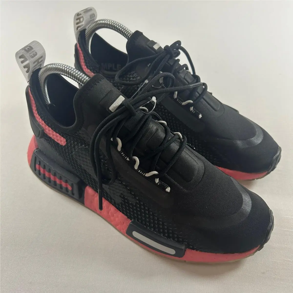 Nmd R1 Speedlines x Nasa Womens 7 Black Hazy Rose FZ3207 Rare Sample by Adidas