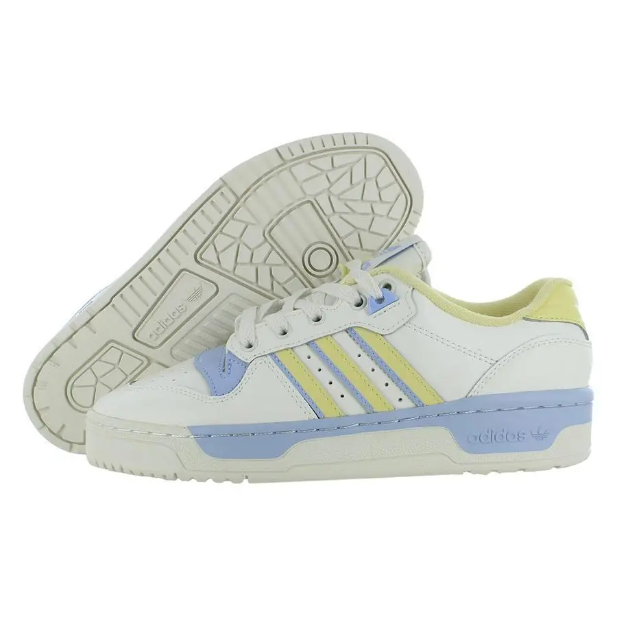 Adidas shoes - Core White/Almost Yellow/Blue Dawn, Main: White (UPC: 196467220959) 2