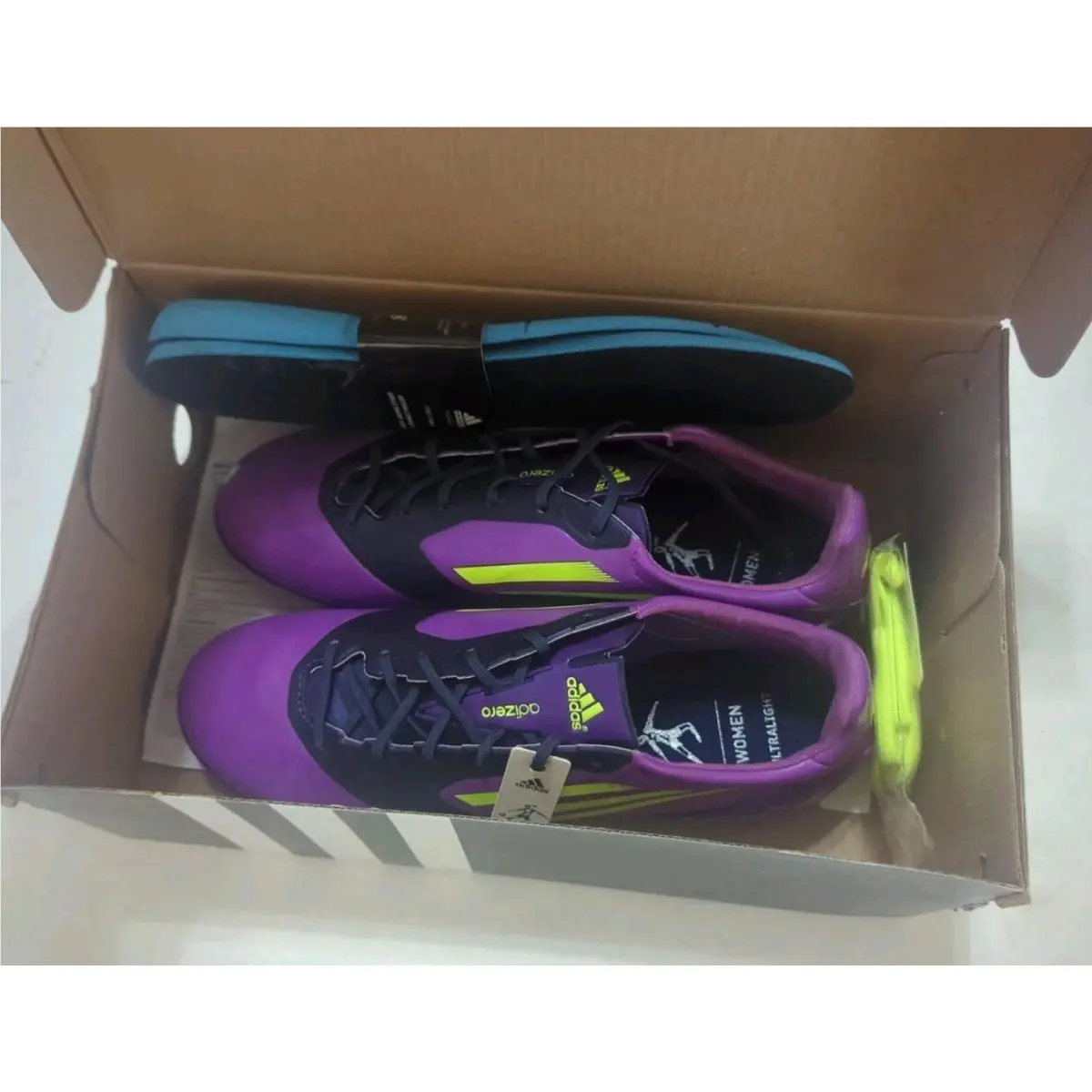 Adidas shoes - adidas F50 - V23959 - purple & electric yellow (UPC: 886039261595) 14