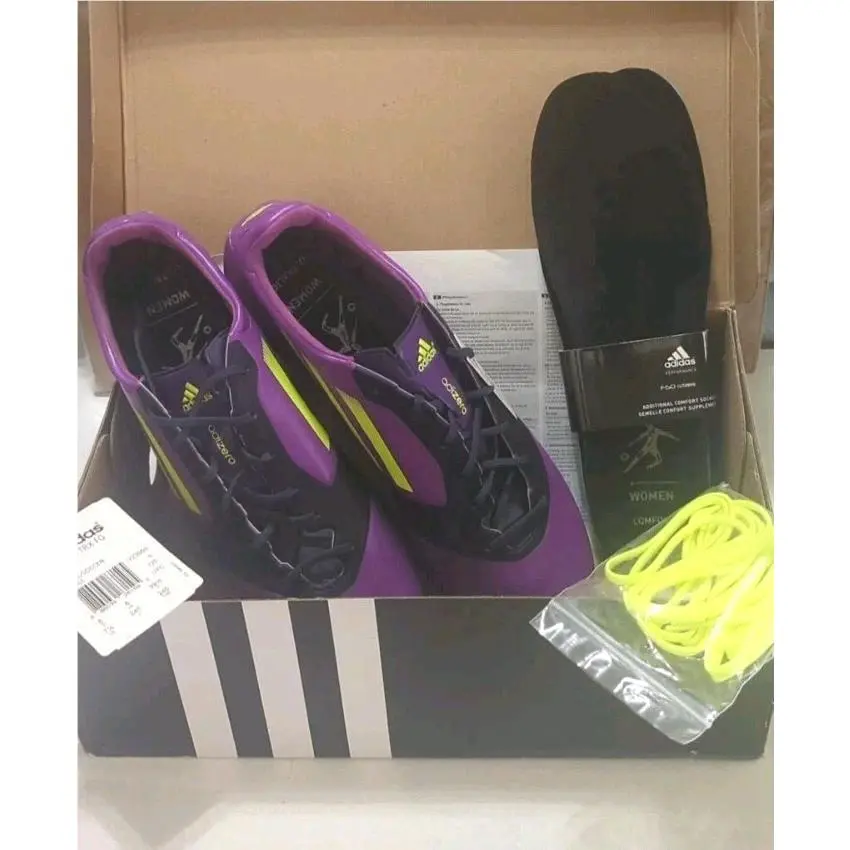 Adidas shoes - adidas F50 - V23959 - purple & electric yellow (UPC: 886039261595) 2