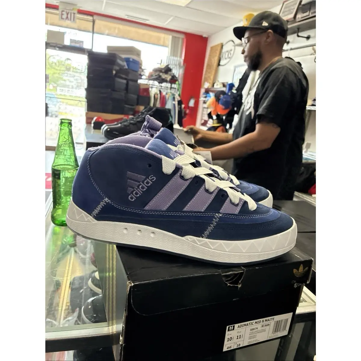Adidas shoes - adidas Adimatic - Adimatic - IG8174 - Blue 6