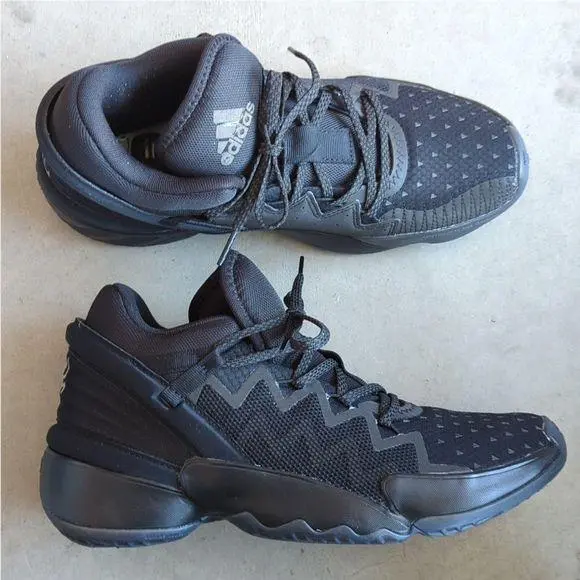 Don Issue 2 Men`s Black Athletic Basketball Shoes Size 8.5 by Adidas