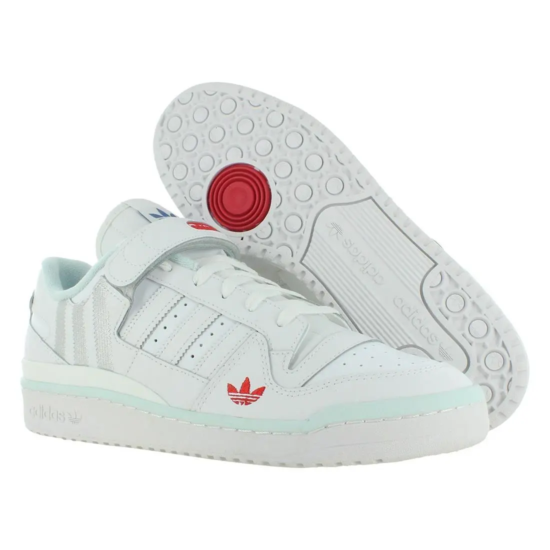Forum Low Leather Mens Shoes Size 8.5 Color: Footwear White/footwear by Adidas