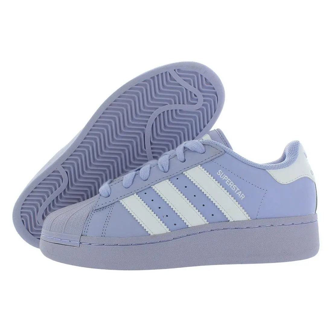 Superstar Xlg Womens Shoes Size 6.5 Color: Cloud White/violet by Adidas