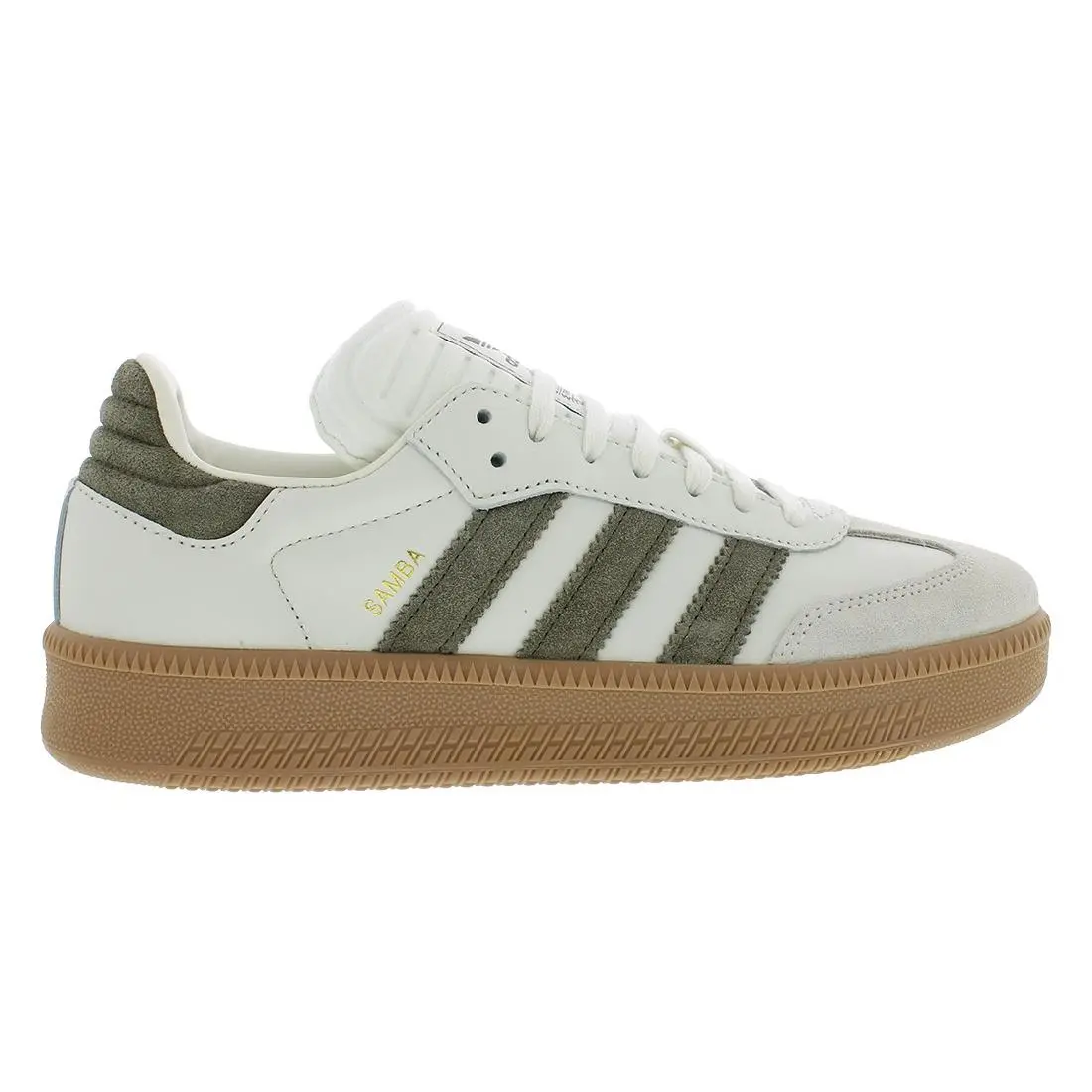Samba Xlg Mens Shoes Size 11.5 Color: Ivory/olive Strata/gum by Adidas