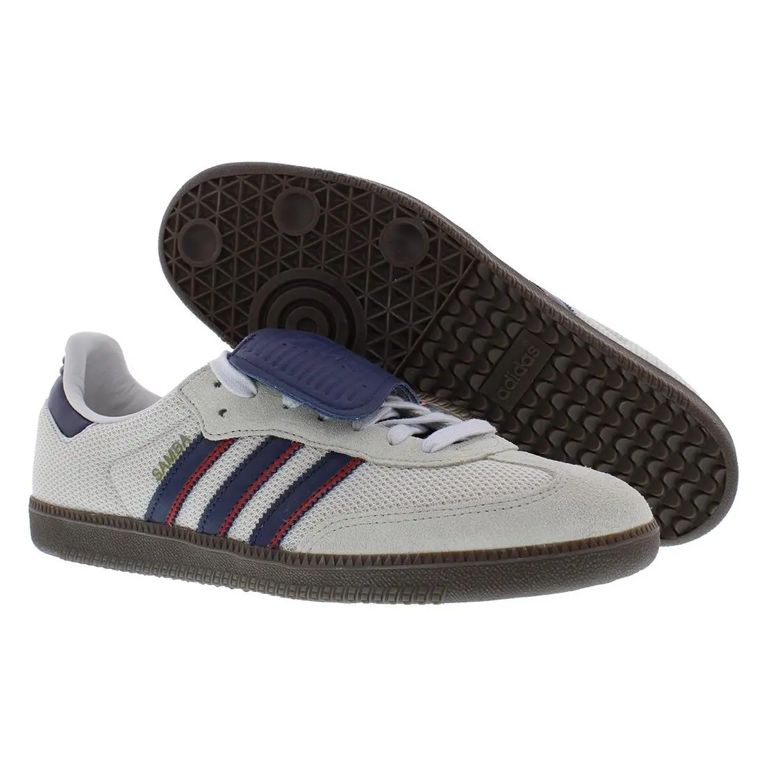 Adidas Samba Long Tongue Mens Shoes Size 6 Color: Crystal White/dark Blue