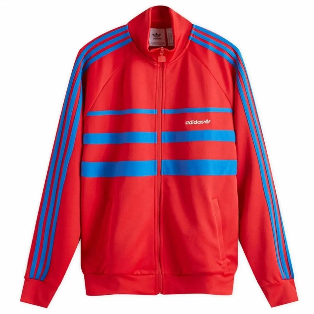 Originals The First Track Top Jacket Mens Medium Red Blue by Adidas
