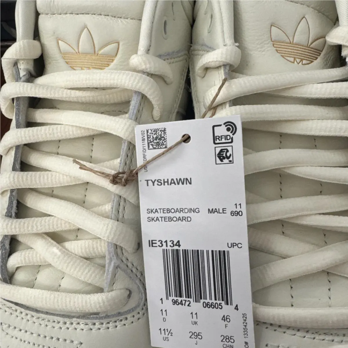 Adidas shoes - adidas Tyshawn - Tyshawn - IE3134 - Ivory (UPC: 196472066054) 1