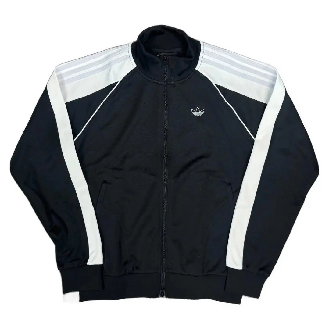 Mens Adidas Tyshawn Track Jacket Black/white/grey JX5459 Skate