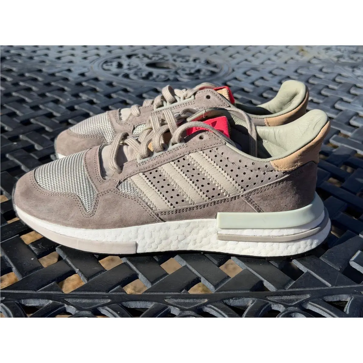 Men`s Zx500 Kelvin James Running Shoes BD7859 Gray Sz 7 by Adidas