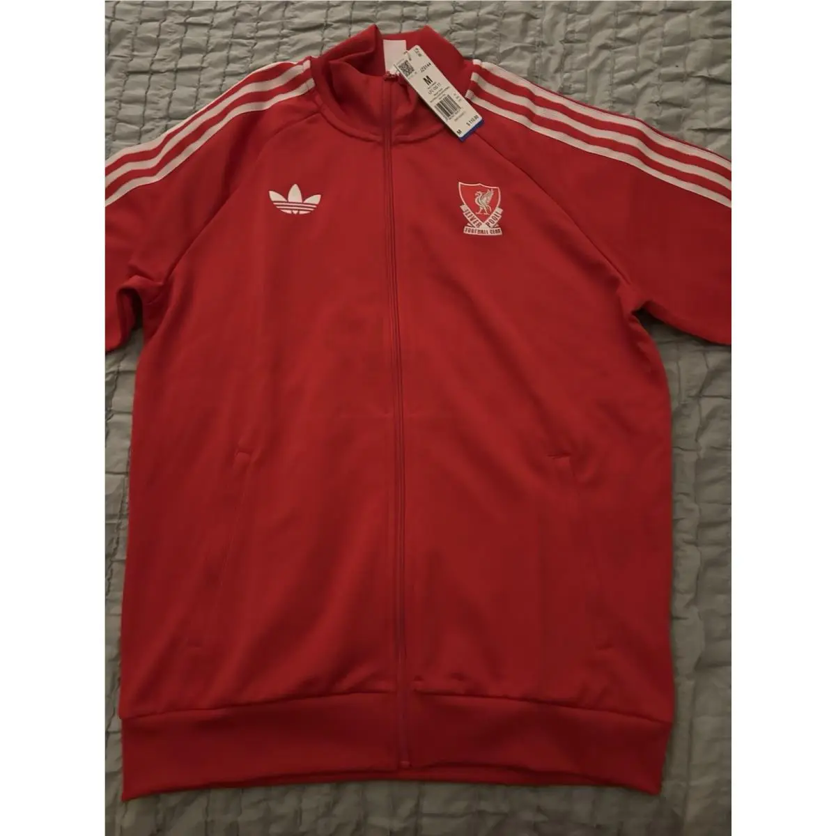Liverpool FC Originals Track Jacket Men`s Small Red Full Zip JZ0144 by Adidas