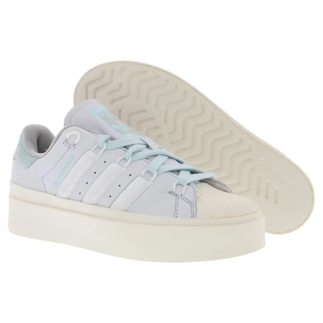 Superstar Bonega Womens Shoes Size 5 Color: Crystal White/almost Blue by Adidas