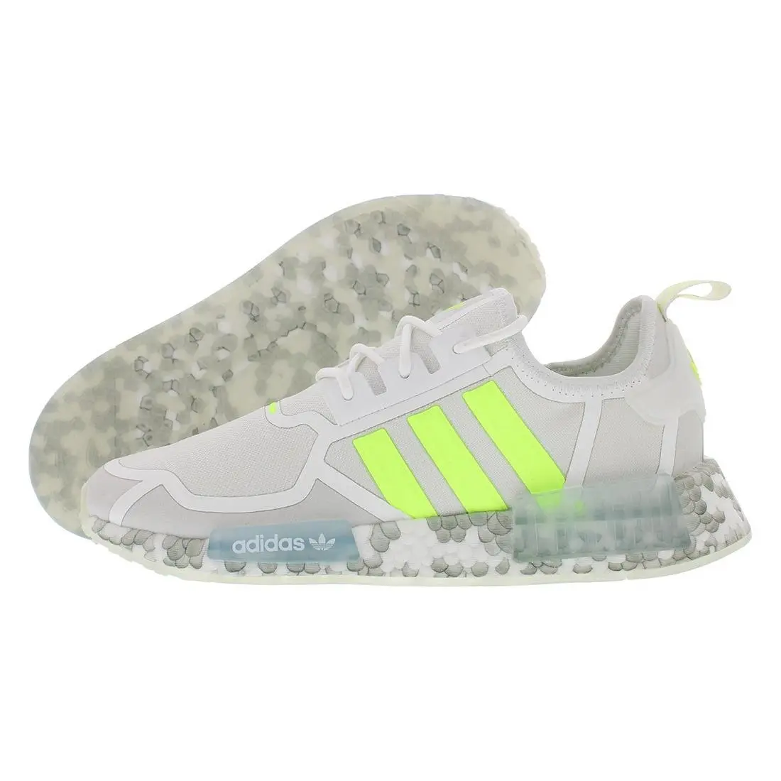Adidas Nmd R1 Mens Shoes Size 8.5 Color: Cloud White/solar Yellow/cloud White