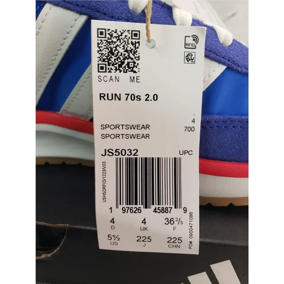 Adidas shoes - adidas Run - Run - Bright Royal/White/Pure Ruby (UPC: 197626458879) 4