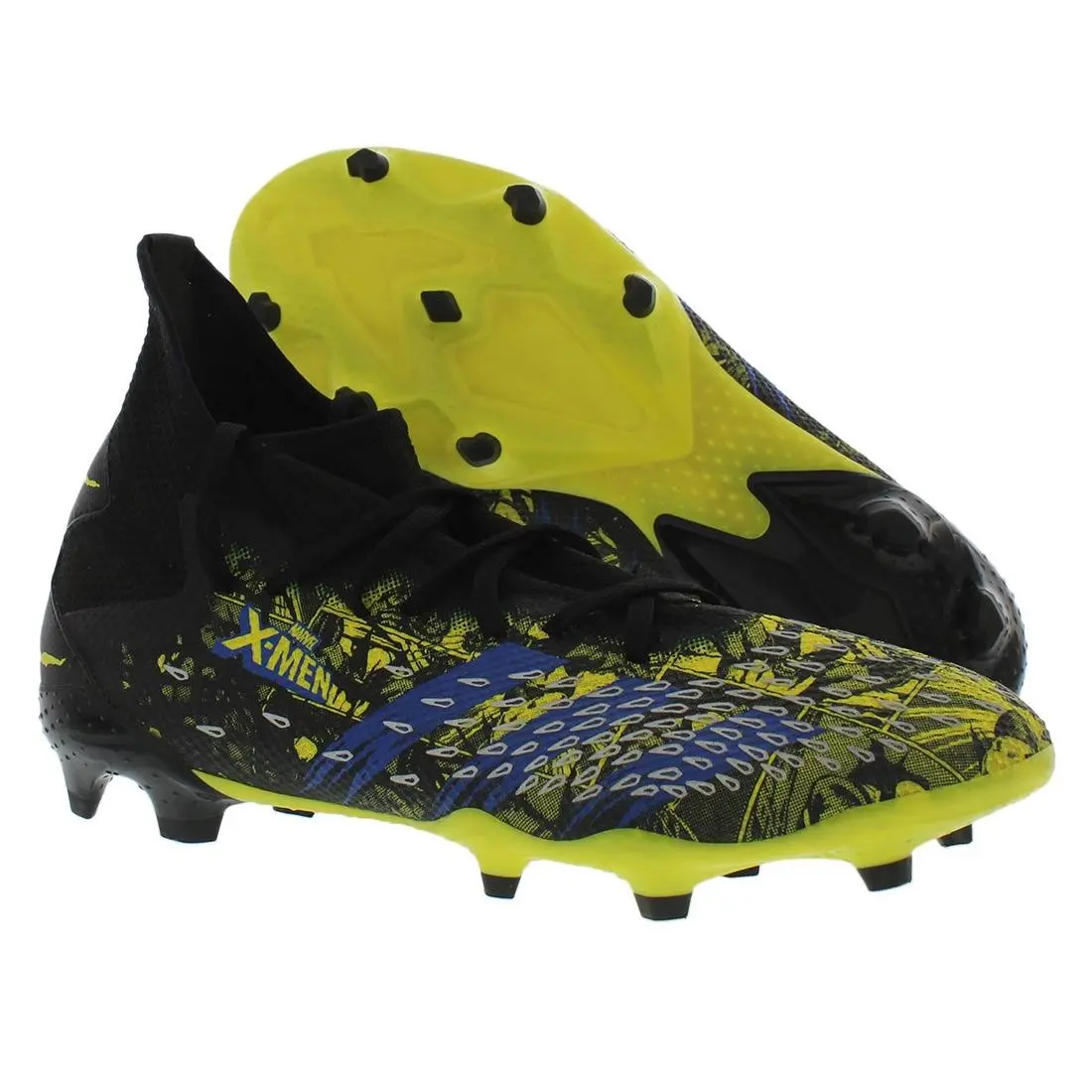 Predator Freak .3 Firm Ground Mens Shoes Size 10.5 Color: Black/yellow by Adidas