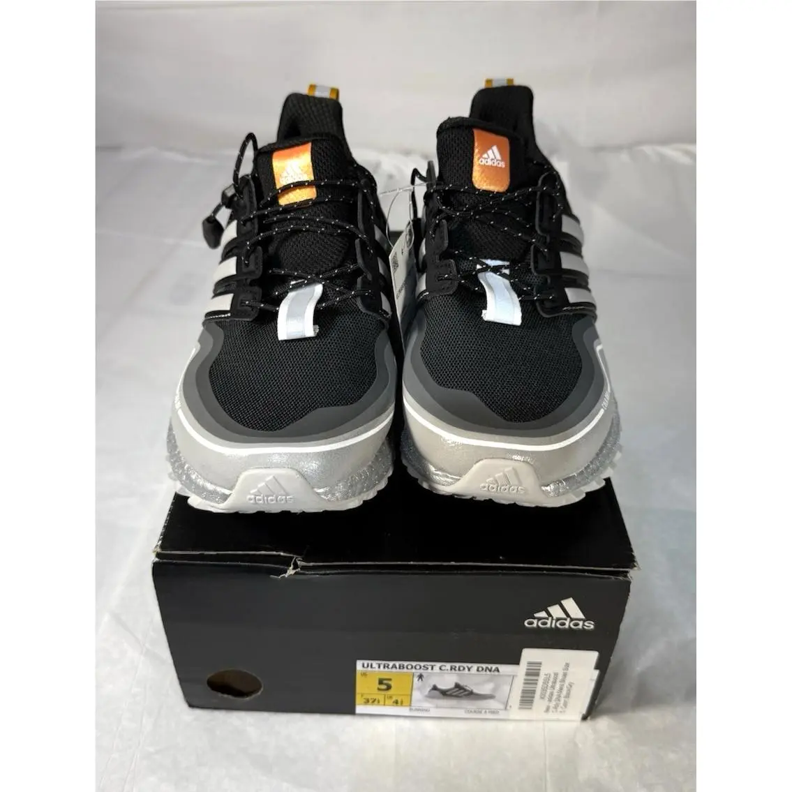 Adidas Ultraboost C.rdy Dna Running Shoes FW8696 Gray Black Silver Mens Sz 5