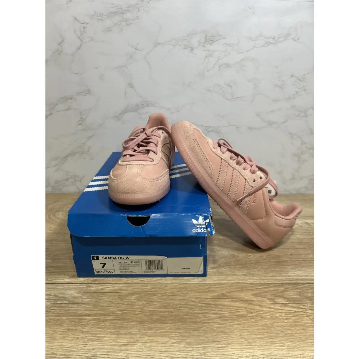 Adidas Samba OG Wonder Mauve Pink Women`s Sneakers JS0194 Sz 7