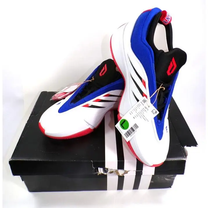 SM Dame 9 Kansas Jayhawks Basketball Shoes Men`s Size 9.5 JQ8773 by Adidas