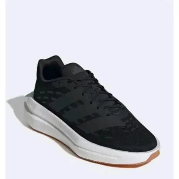 Adidas Flowboost Core Black White Gum Men 9 Sneakers JR5506 Light 9 oz Boost