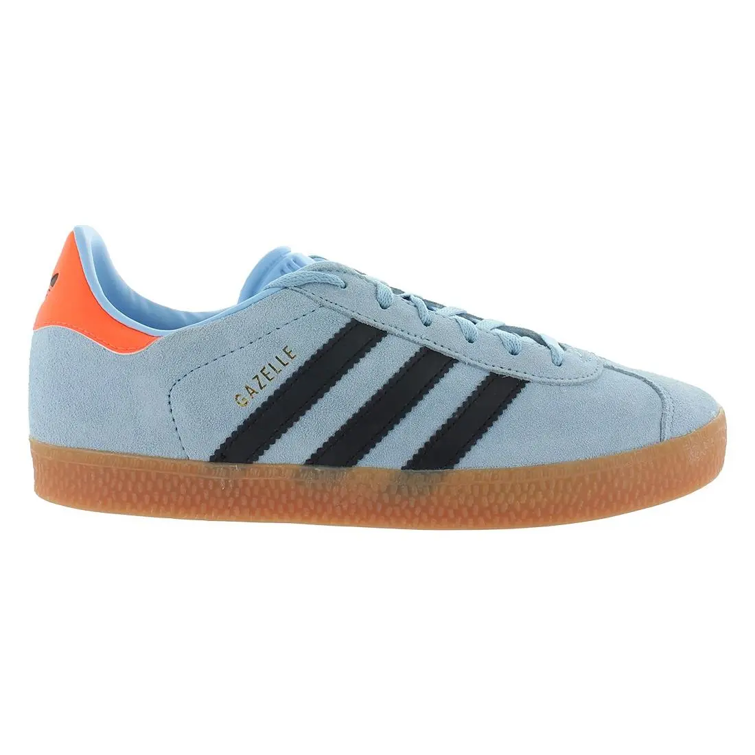 Adidas Gazelle GS Boys Shoes Size 7 Color: Clear Sky/black/orange