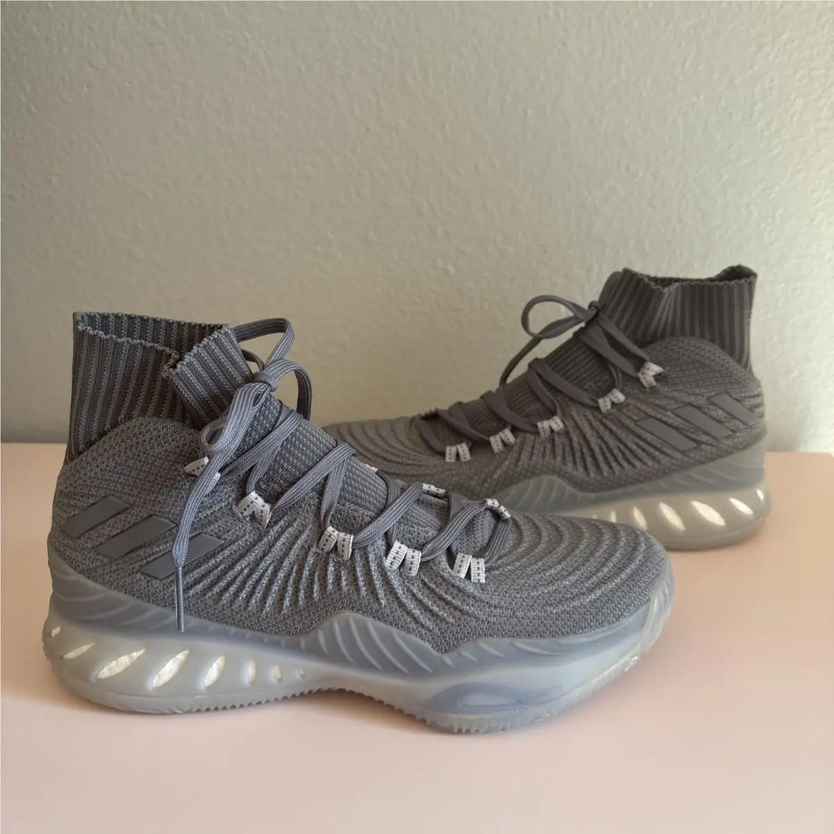 Crazy Explosive 2017 Primeknit `grey` US Mens Size 8 Basketball Shoes by Adidas
