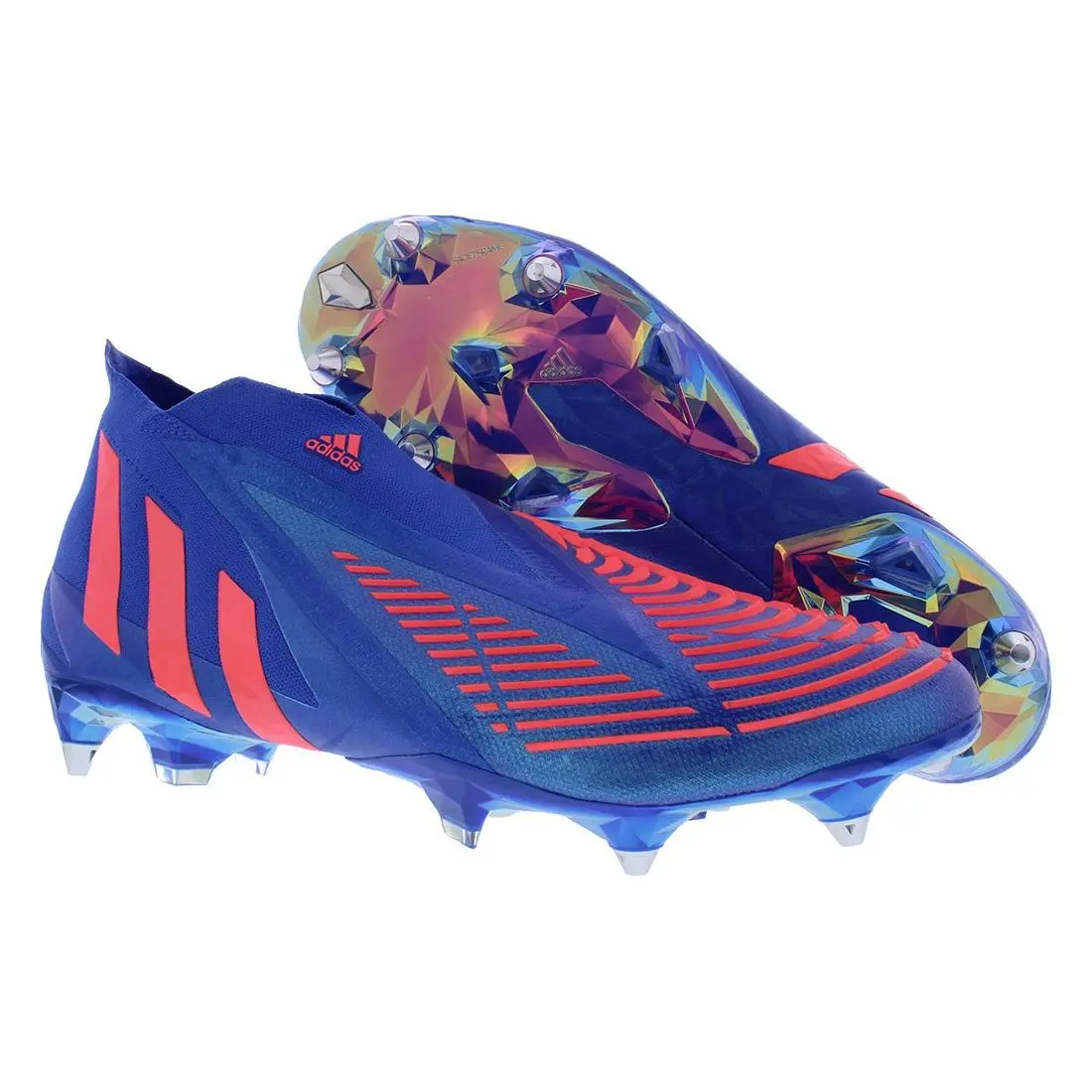Adidas Predator Edge SG Unisex Shoes Size 13 Color: Hi-res Blue/turbo/hi-res - Hi-Res Blue/Turbo/Hi-Res Blue, Main: Blue