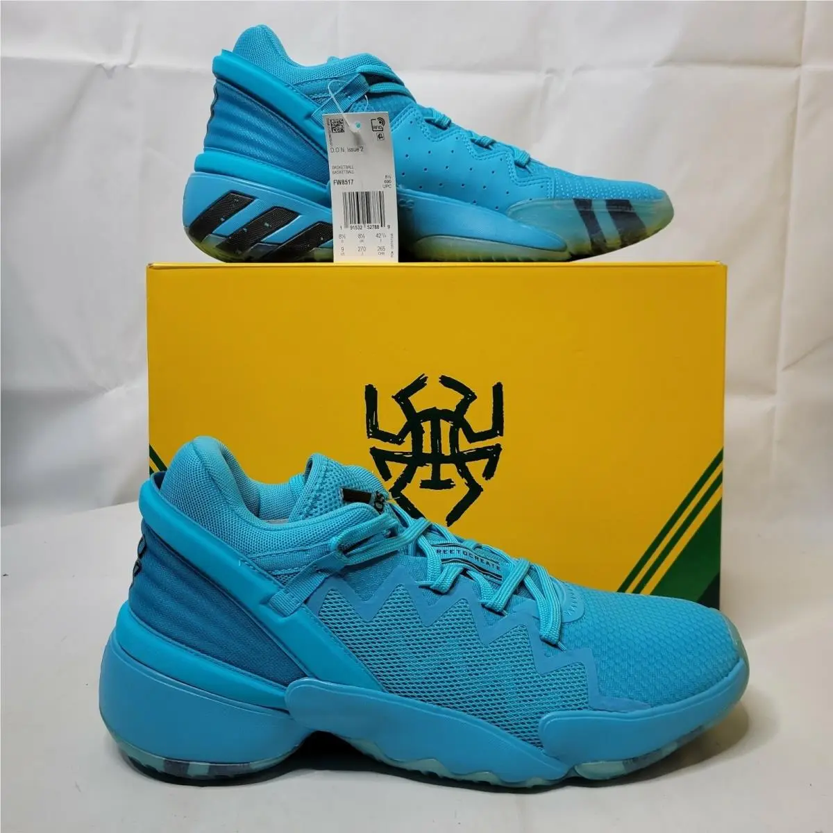 D.o.n Issue 2 2 Crayola Signal Cyan Blue Donovan Don Reflective Rare by Adidas