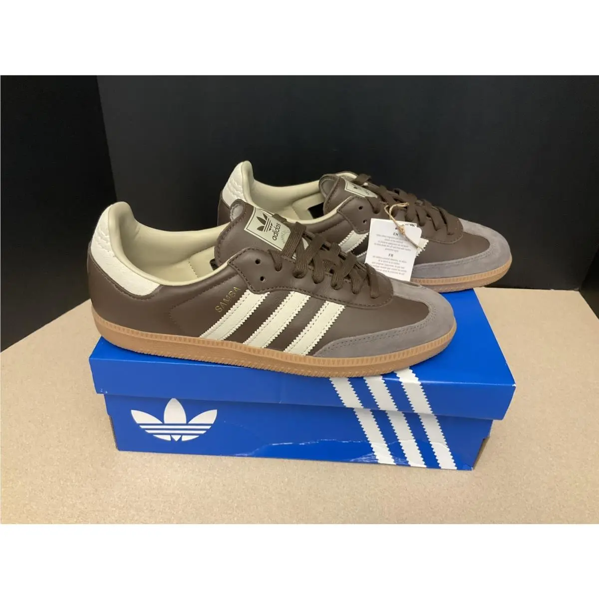 Adidas Originals Samba OG Brown Putty Grey Shoes. Men’s 8.5. Women’s 9.5