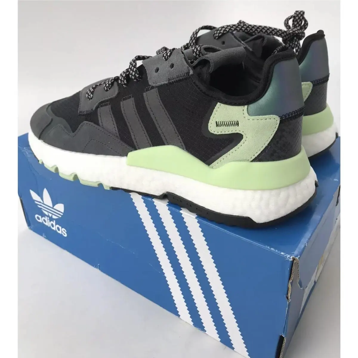 Adidas shoes - adidas Nite Jogger - Nite Jogger - FV3871 - Tech Ink/Black/Glow Green (UPC: 0193104428150) 3