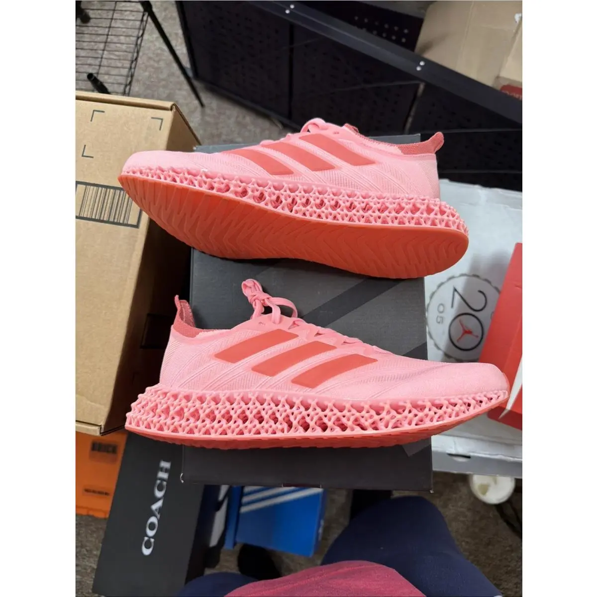 Size 7.5- Adidas Women`s 4DFWD 4 Running Shoes Lucid Pink/bliss Pink/semi Lucid