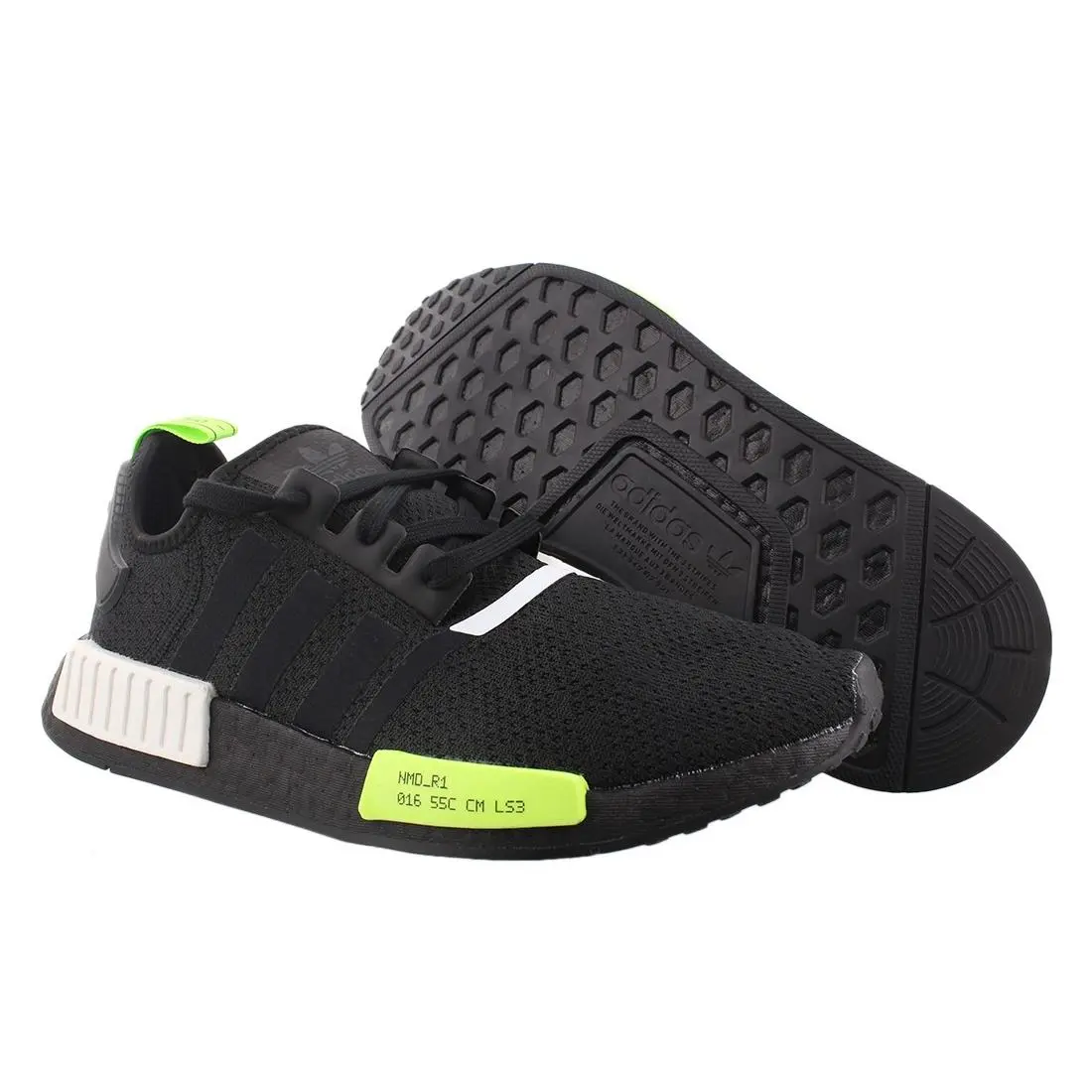 Adidas NDM_R1 Mens Shoes Size 5 Color: Black/neon
