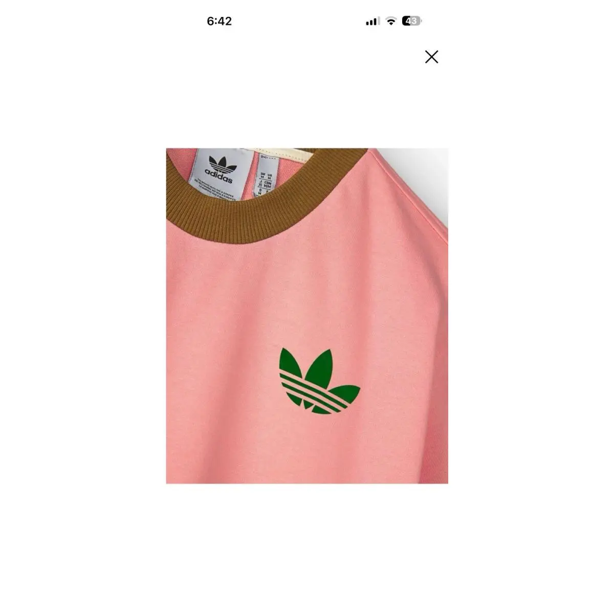 Adidas clothing - Originals Oversized Shadow T-Shirt - Originals Oversized Shadow - IB3433 - Pink, Manufacturer: Lush Red/White 0