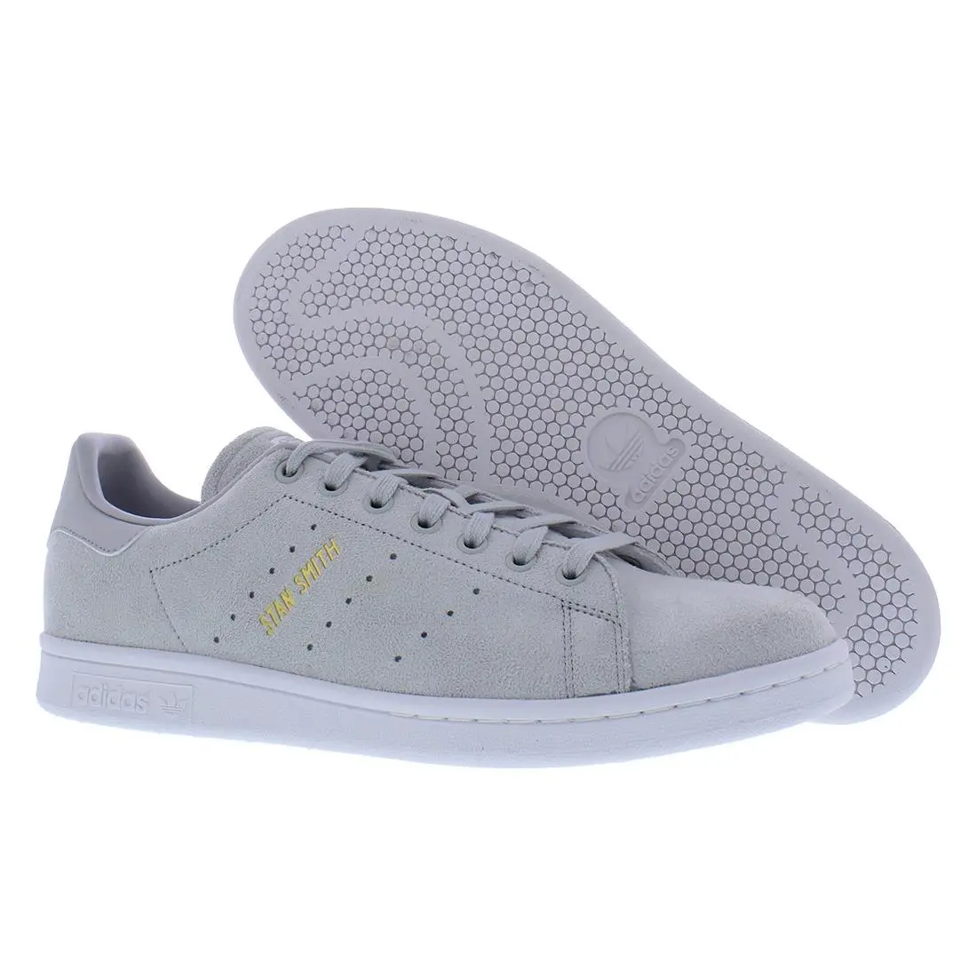 Adidas Stan Smith Mens Shoes Size 6 Color: Grey Two/cloud White/gold Metallic - Grey Two/Cloud White/Gold Metallic, Main: Grey