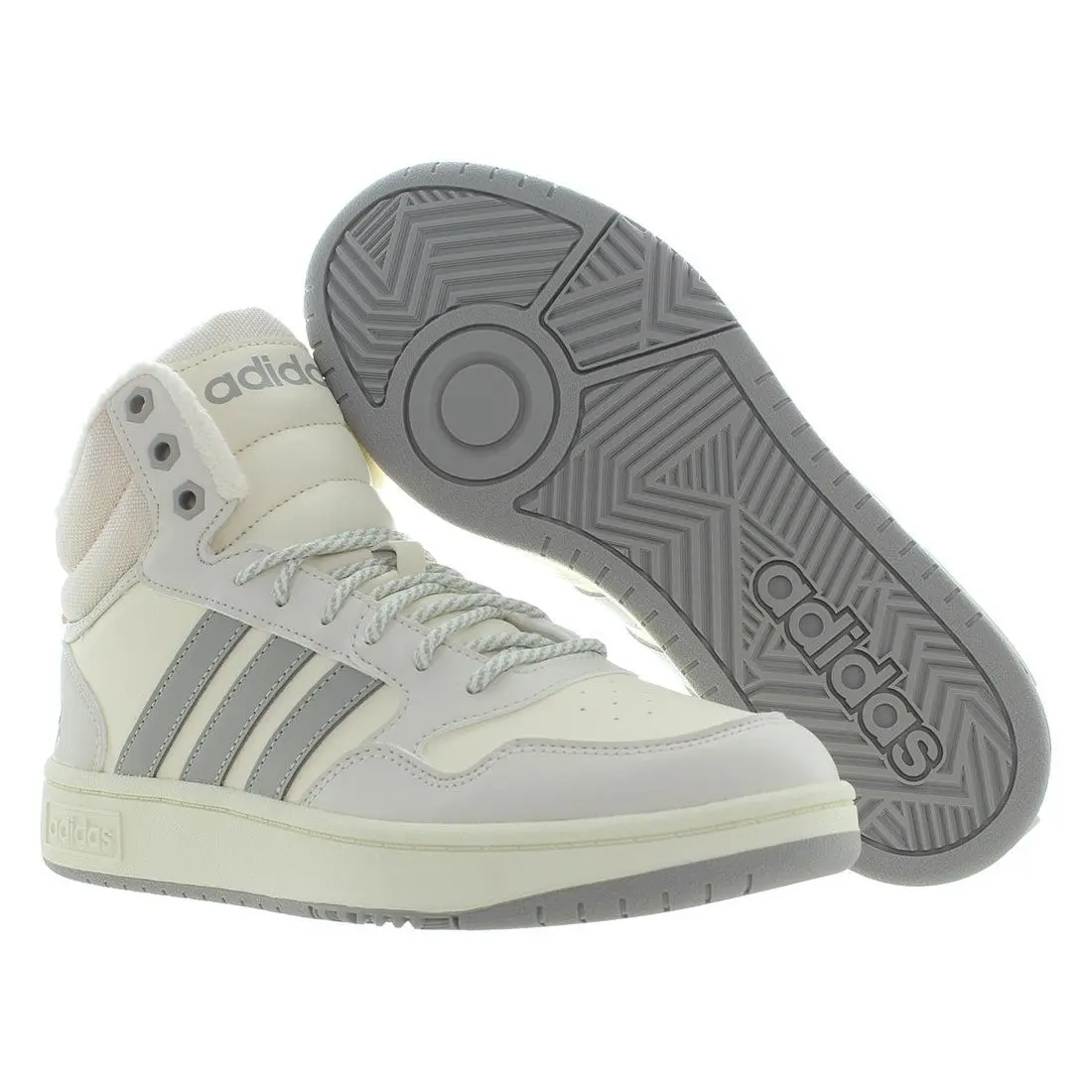 Adidas Hoops 3.0 Mid Winter Womens Shoes Size 7.5 Color: Cloud White/shadow - Cloud White/Shadow Red/Cream White, Main: Off-White