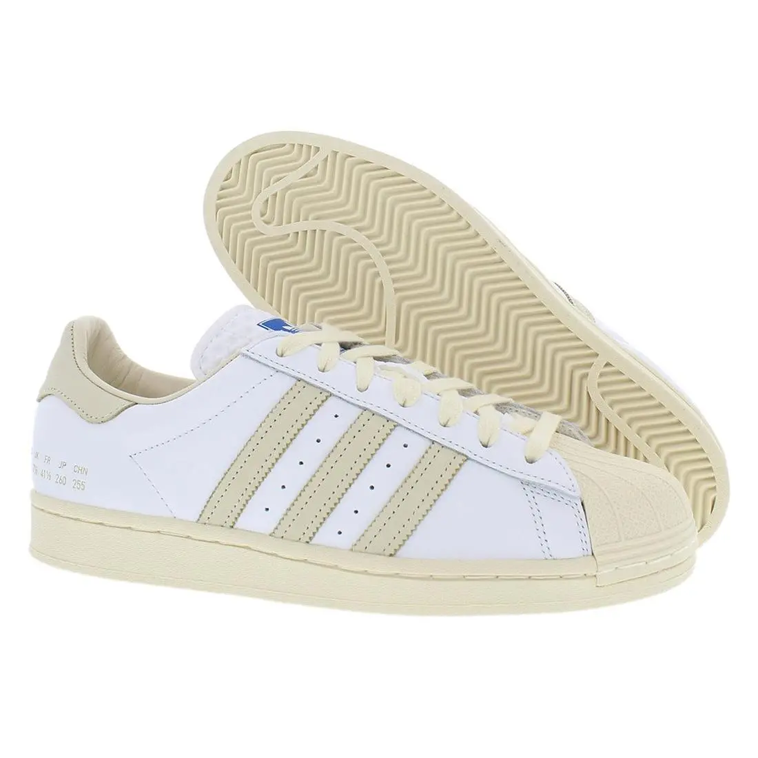 Adidas Superstar Mens Shoes Size 7.5 Color: Cloud White/cream White/blue Bird