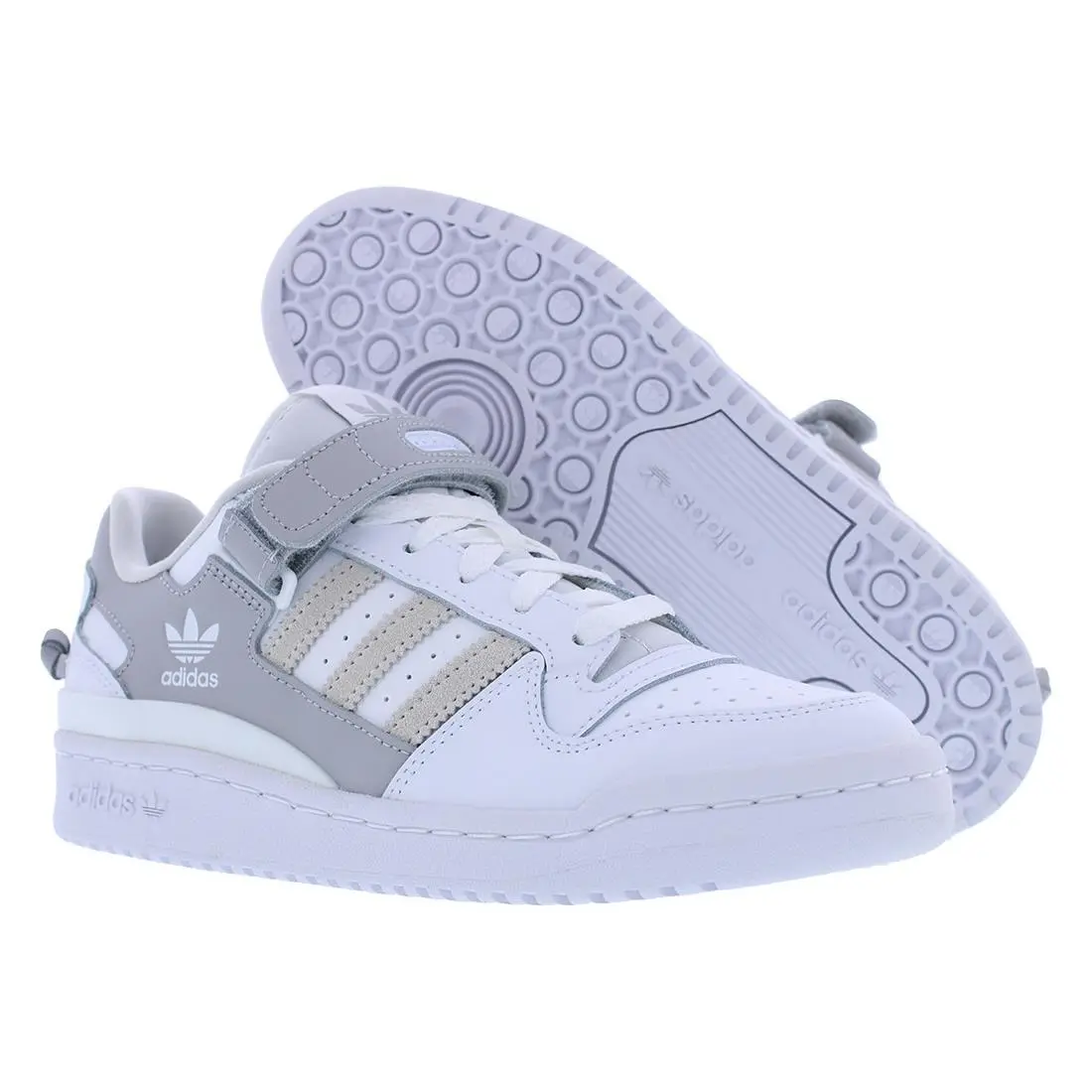 Adidas Forum Low Womens Shoes Size 7 Color: Cloud White/cloud White/grey Two - Cloud White/Cloud White/Grey Two, Main: White