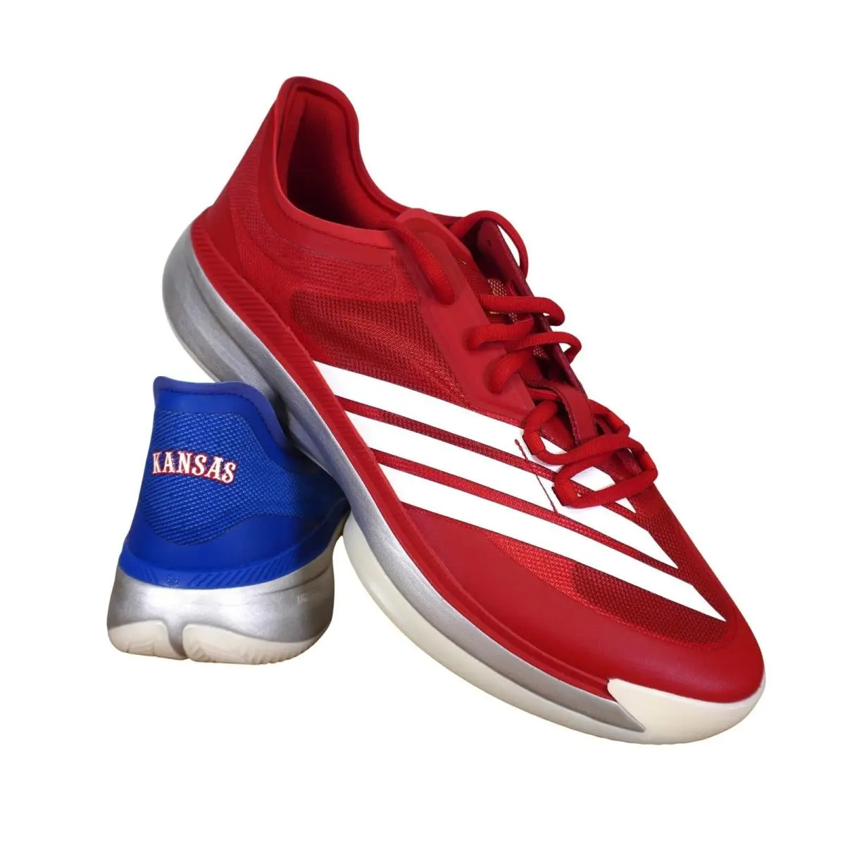 Adidas Adizero Select 3.0 Basketball Shoes Mens 15 Red Blue Kansas Jayhawks