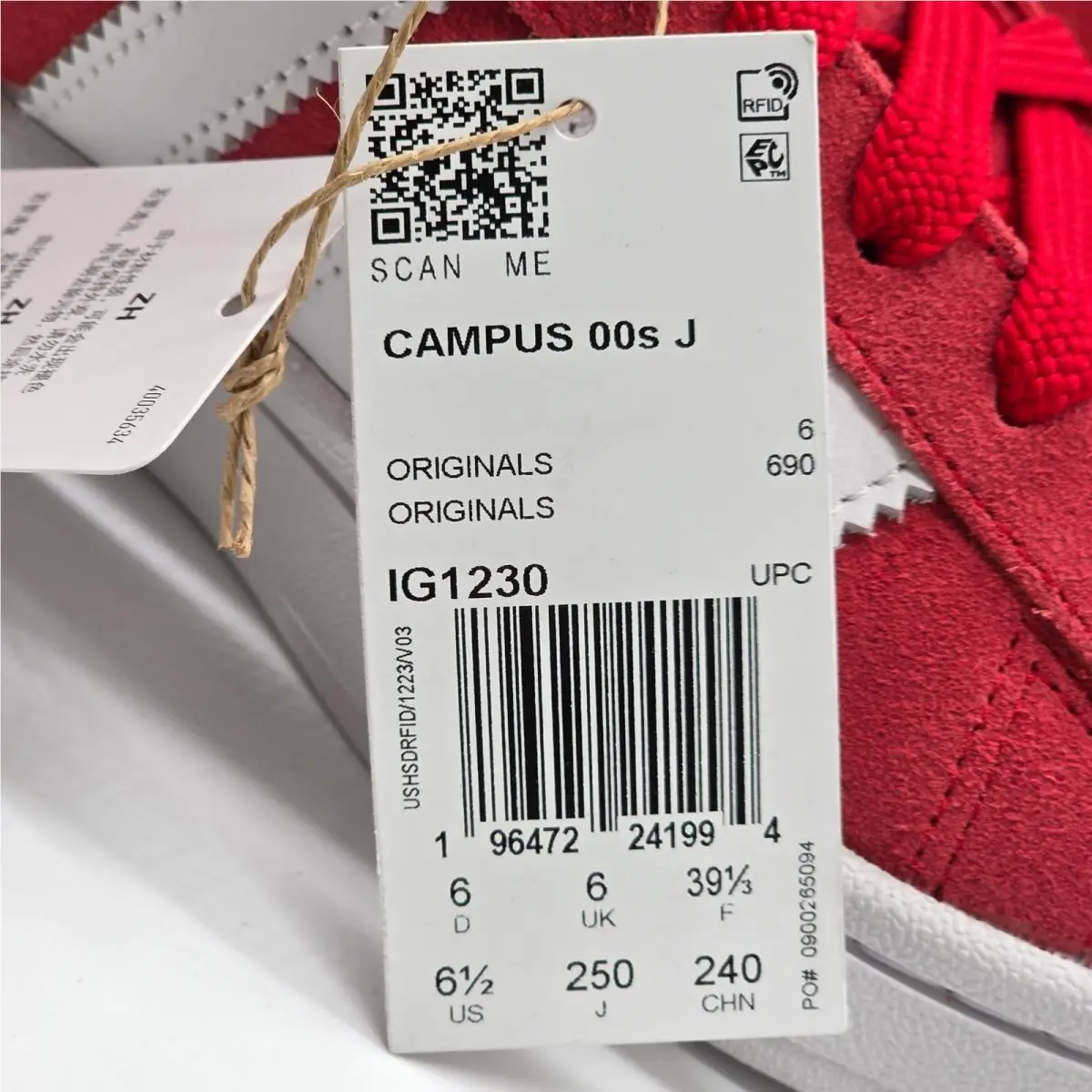 Adidas shoes - Campus 00s J - Campus - Red 9