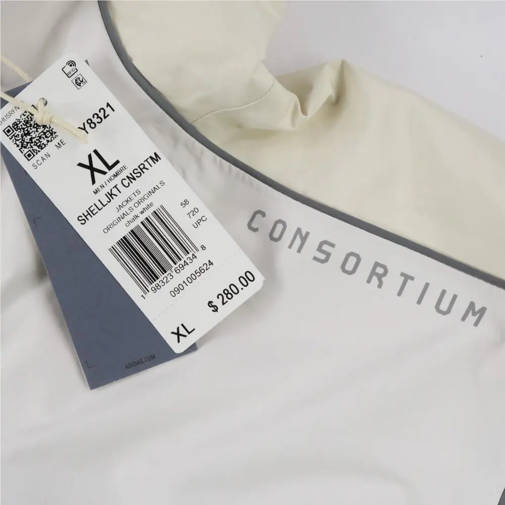 Adidas clothing - ShellJKT CNSRTM - ShellJKT CNSRTM - JZ0797 - White 2