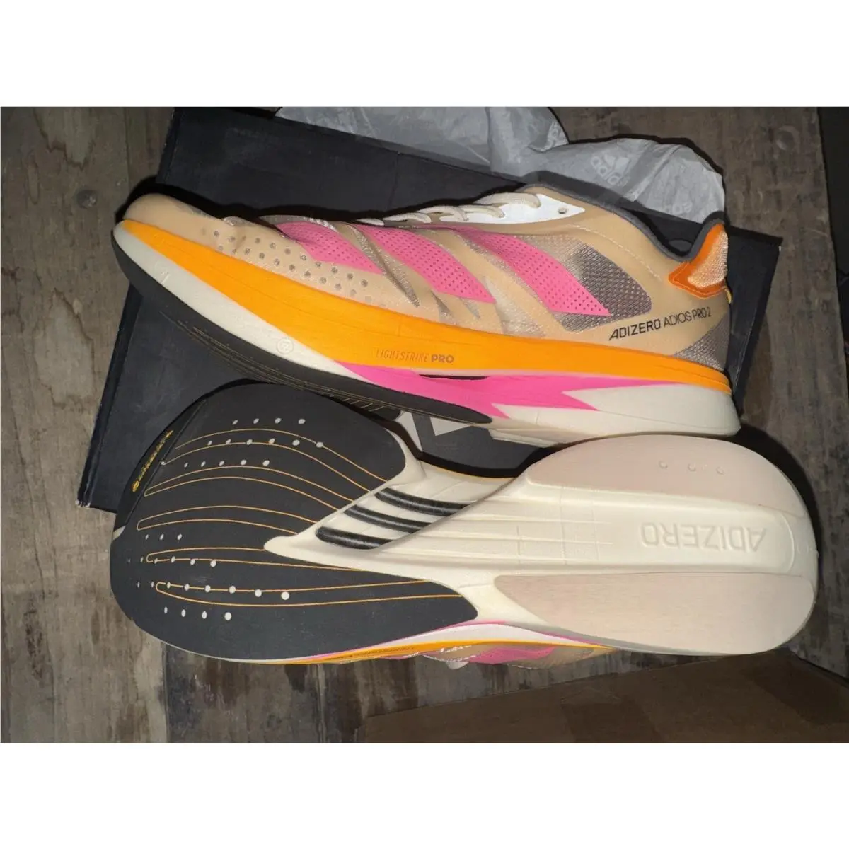 Adidas shoes - adidas adizero Adios - adizero Adios - H67508 - White 3