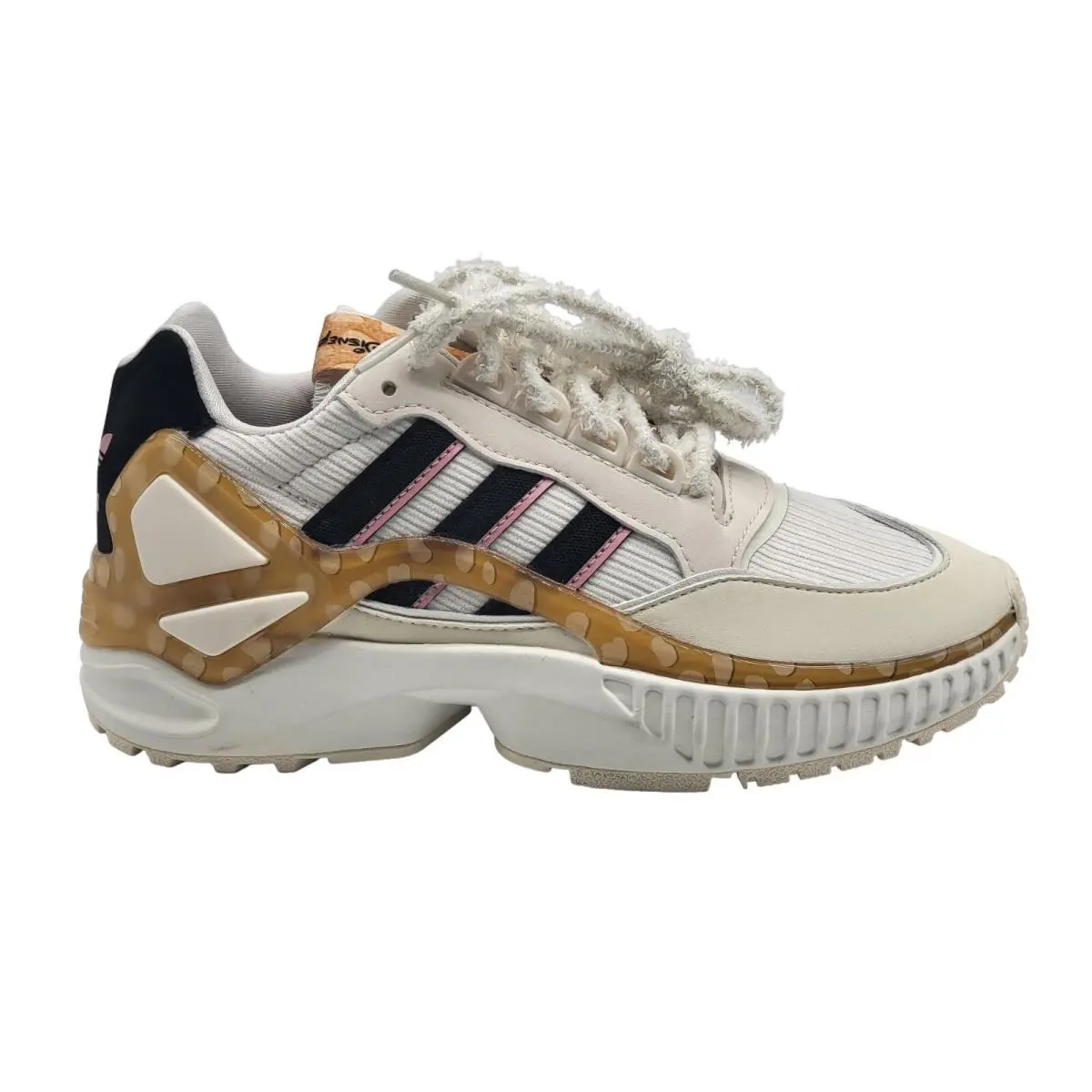Disney ZX Wavian Bambi Womens 5.5 Cream Black Sneakers GZ6246 by Adidas