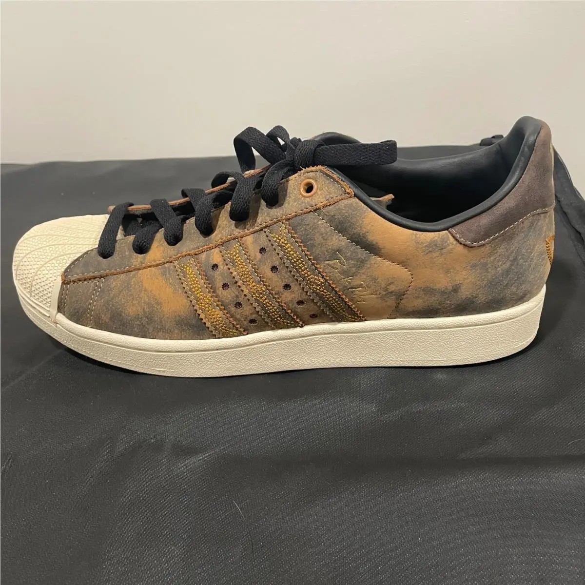 Adidas Originals Superstar II Brock Purdy Distressed Brown Leather Men 13 KI5284