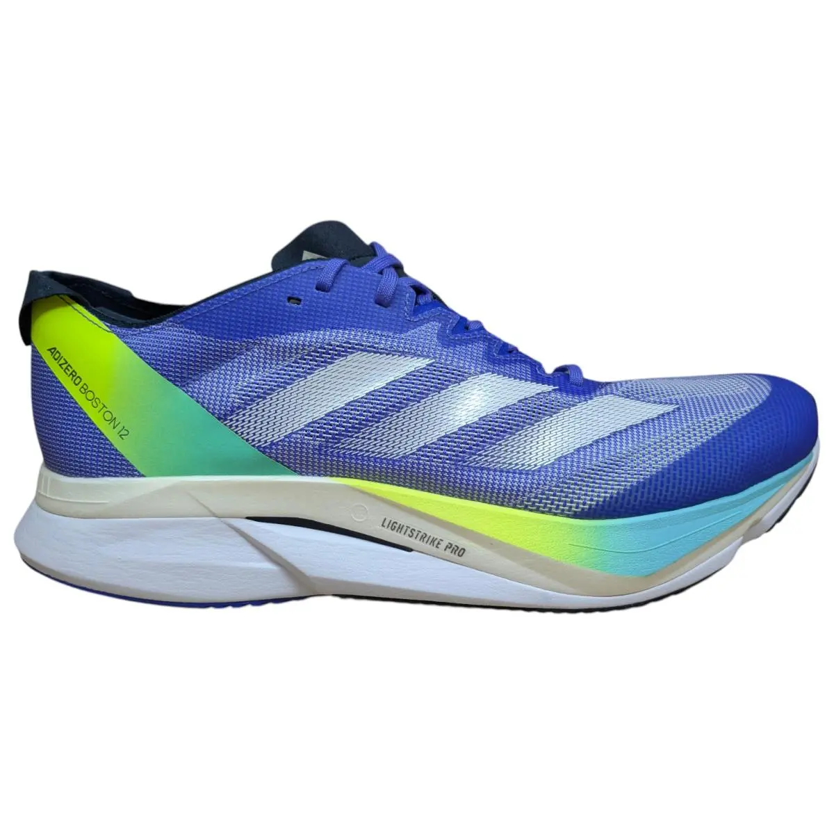 Adidas Men`s Adizero Boston 12 Running Shoes - Cobalt Blue - US Size 11 - IF9211