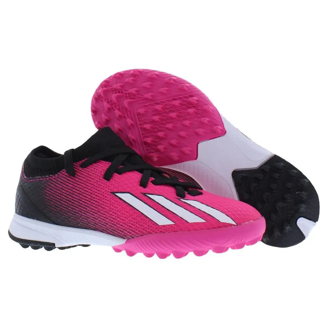 Adidas X Speedportal.3 Turf PS Girls Shoes Size 10.5 Color: Team Shock - Team Shock Pink/Zero Metallic/Core Black, Main: Pink